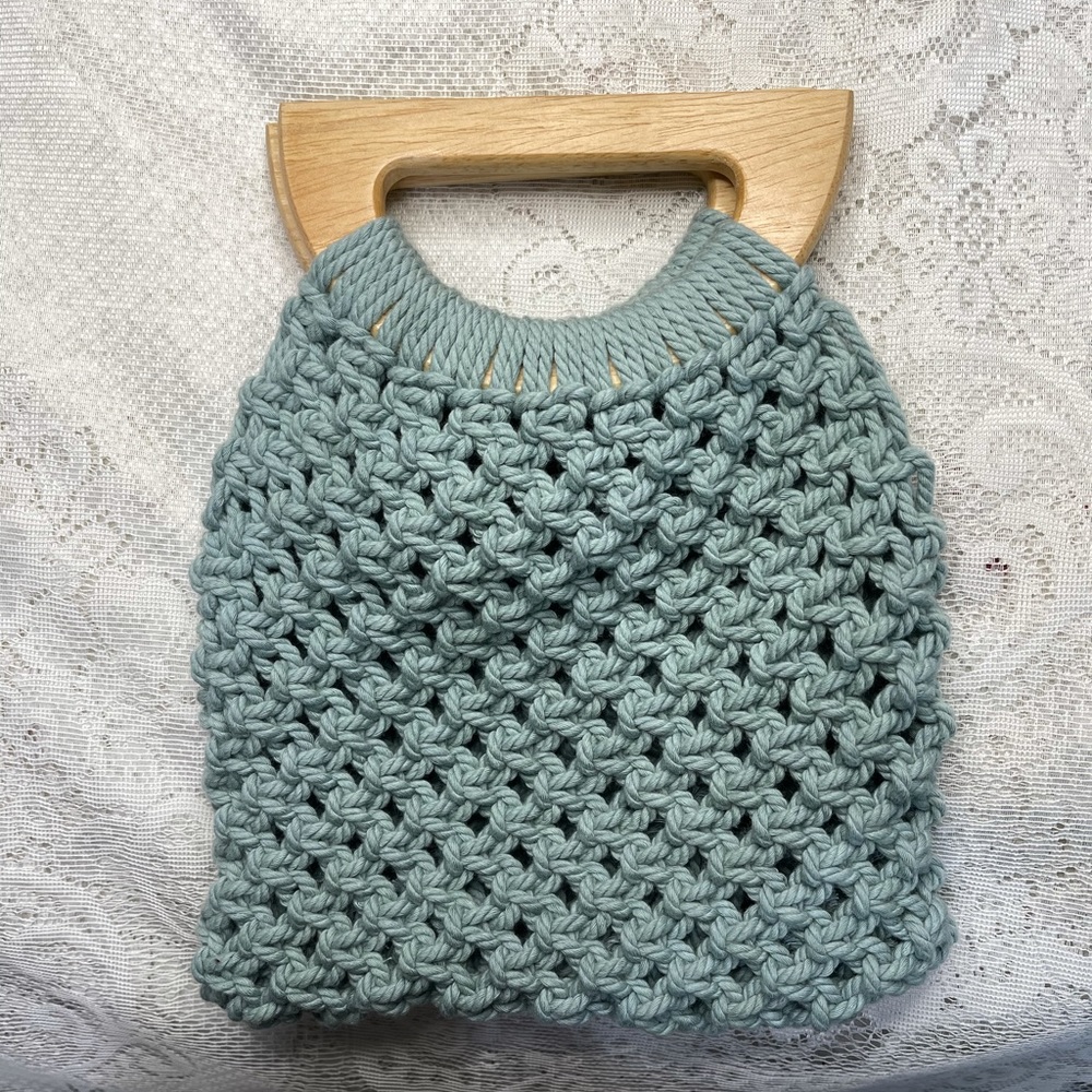 Handmade macrame purse